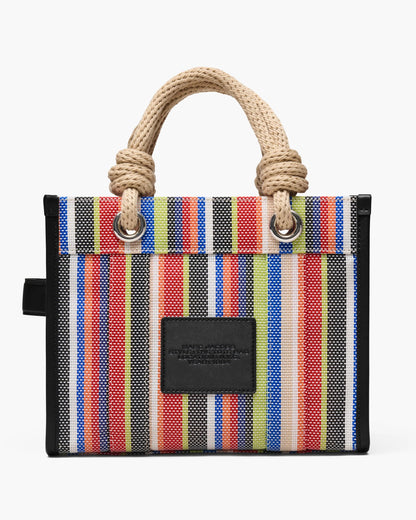 The Stripe Mesh Small Tote Bag