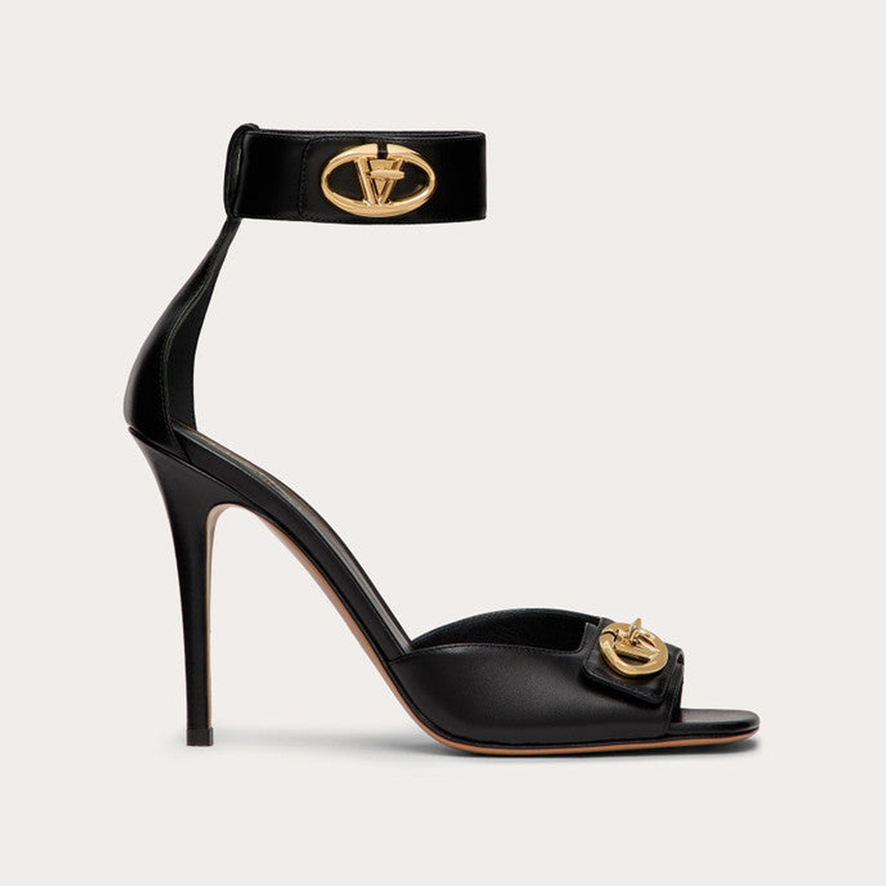 V-Logo Locker Calfskin Sandal