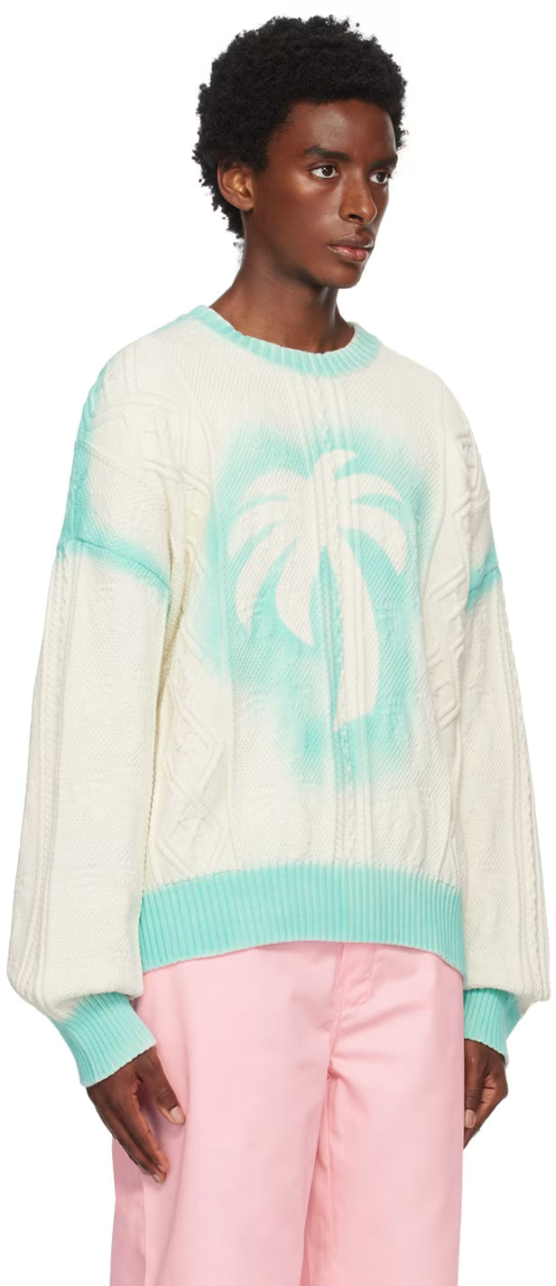 Off-White Sprayed Palm Sweater