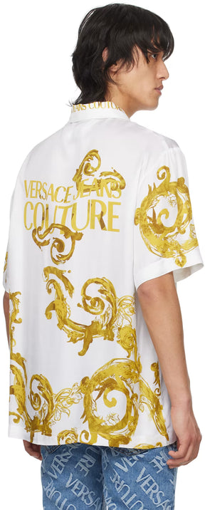 White Watercolor Couture Shirt