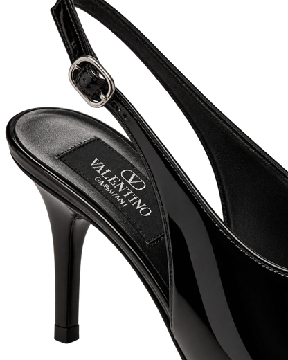 Valentino Garavani Black Sling Pump