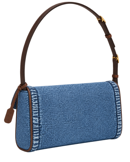 Valentino Garavani Devain Small Denim Shoulder Bag