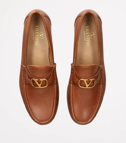 Leather VLogo Signature Loafers