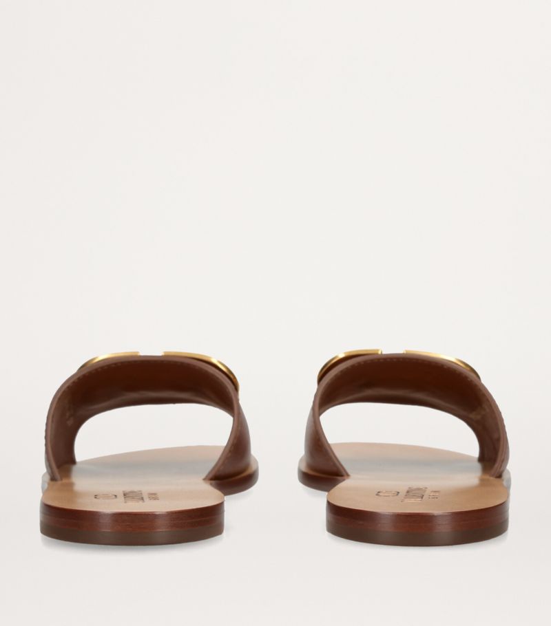 Jacquemus Valentino Garavani Leather Vlogo Slides - Size: UK 2 Slides | Shop From The Mirage