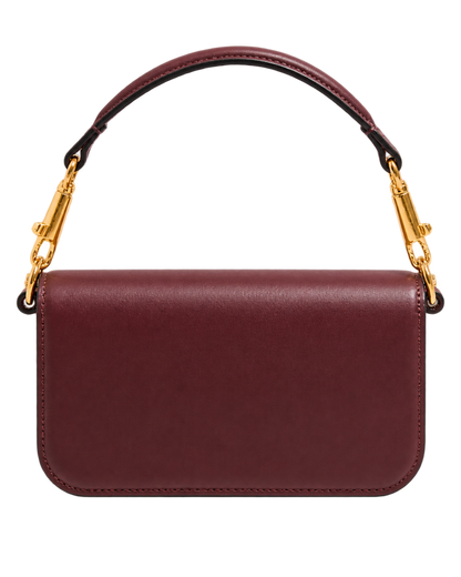 Valentino Garavani Maroon Loco Small Shoulder Bag