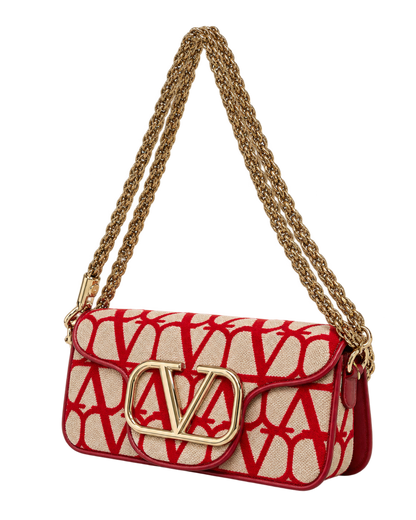 Valentino Garavani Monogram logo-plaque shoulder bag