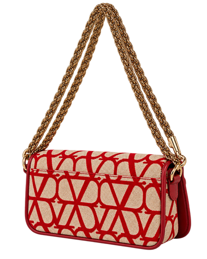 Valentino Garavani Monogram logo-plaque shoulder bag