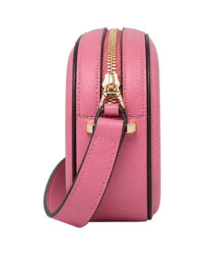 Valentino Pink Leather Logo Go Crossbody Bag