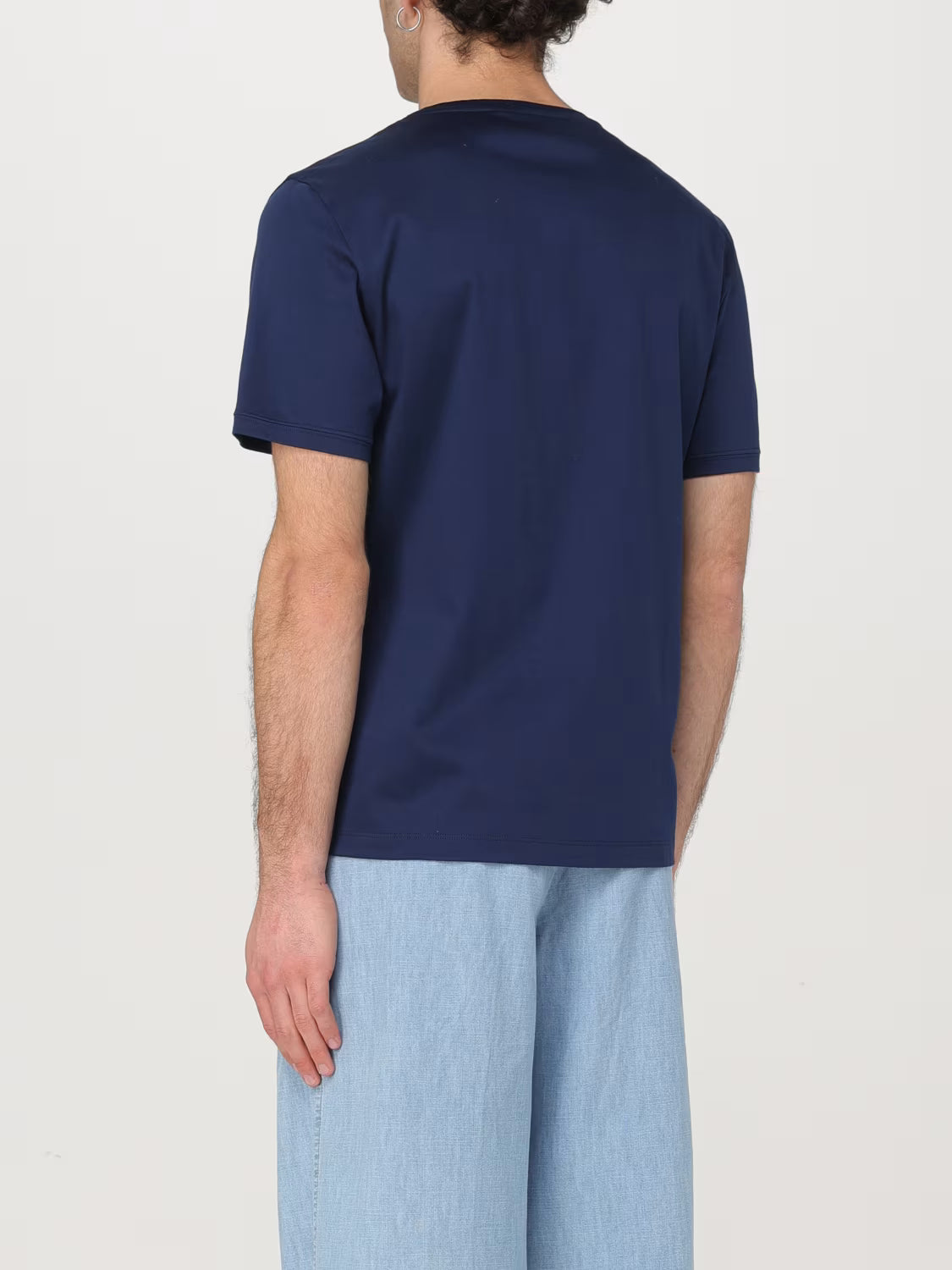 Valentino Plaque Logo T-Shirt in Blue