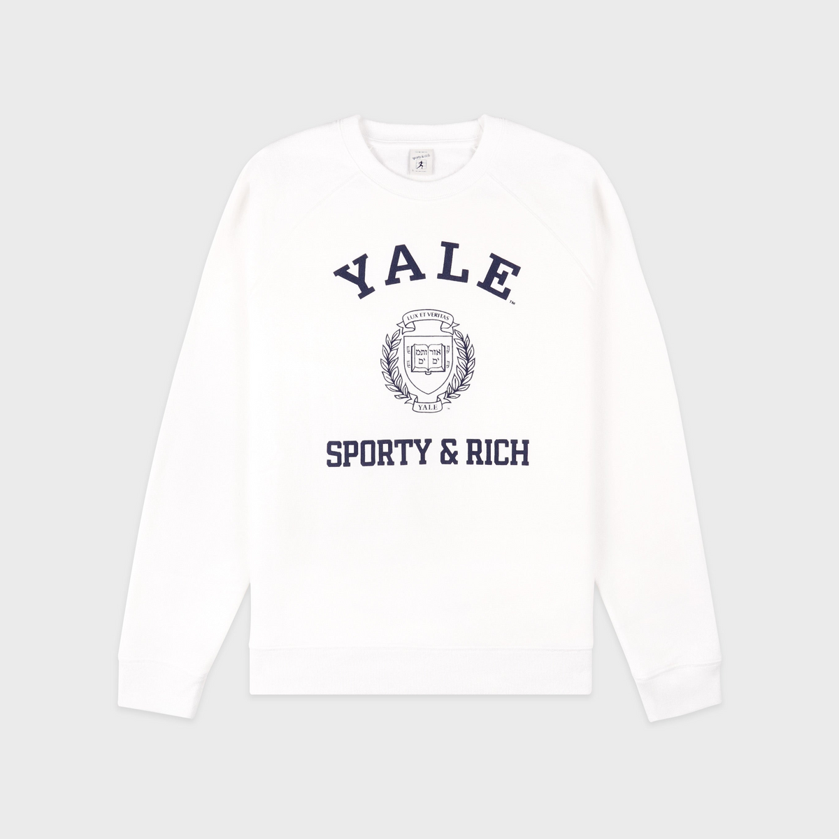 Veritas Soft Crewneck - White/Navy