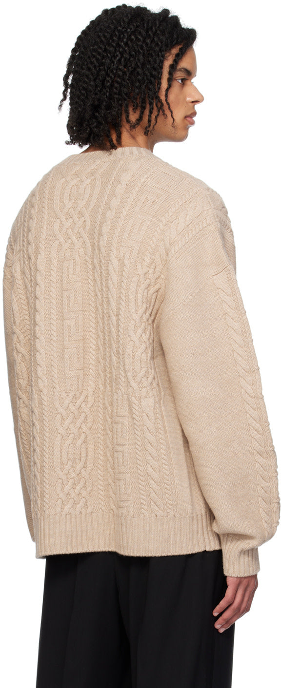 Versace Beige Medusa Sweater