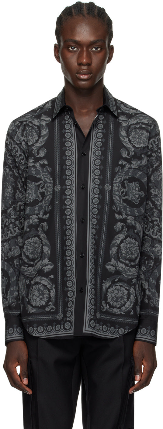 Versace Black Barocco Shirt