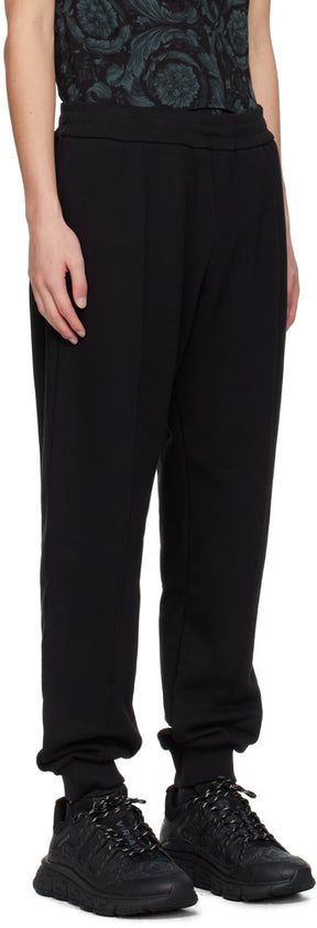 Versace Black Embroidered Sweatpants