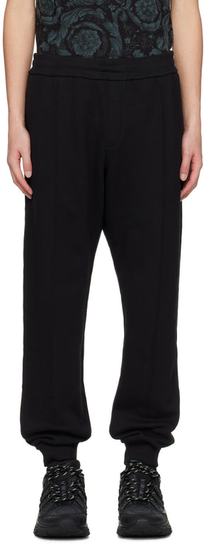 Versace Black Embroidered Sweatpants