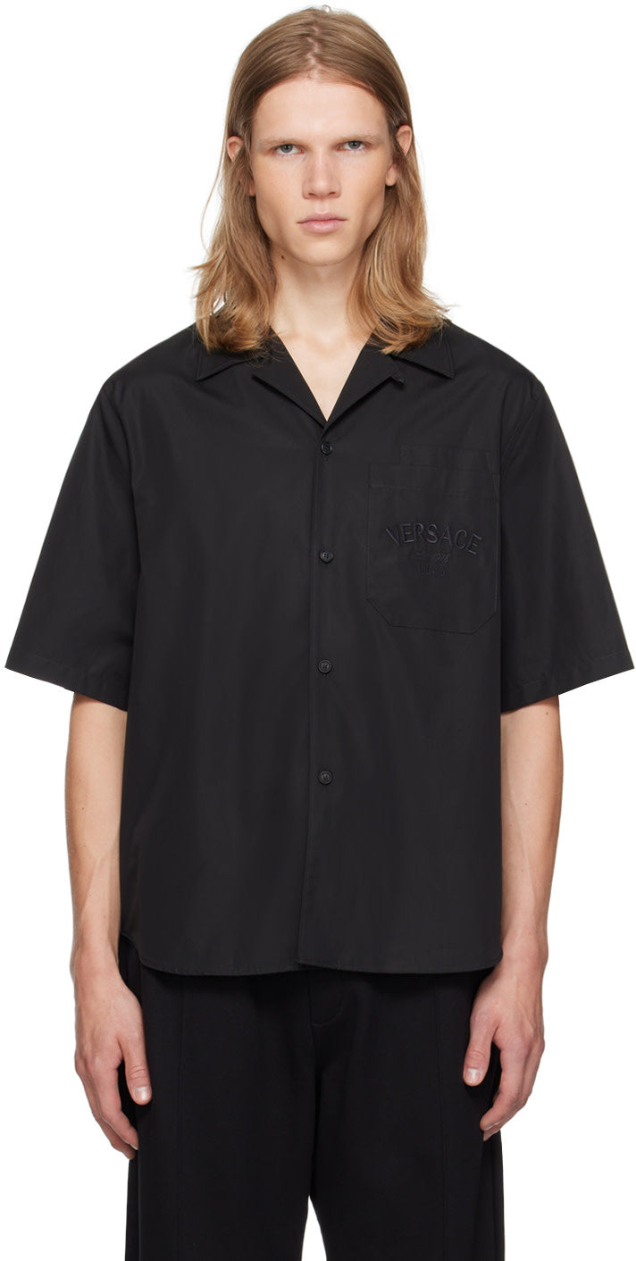 Versace Black 'La Coupe Des Dieux' Shirt