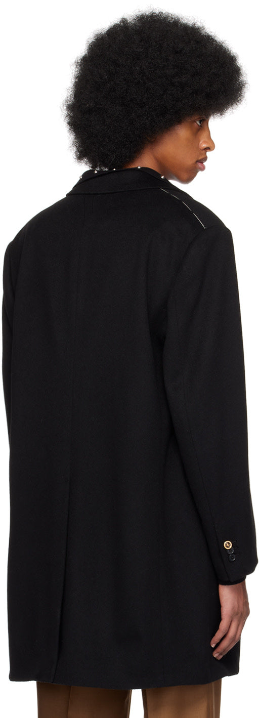 Versace Black Slim Coat