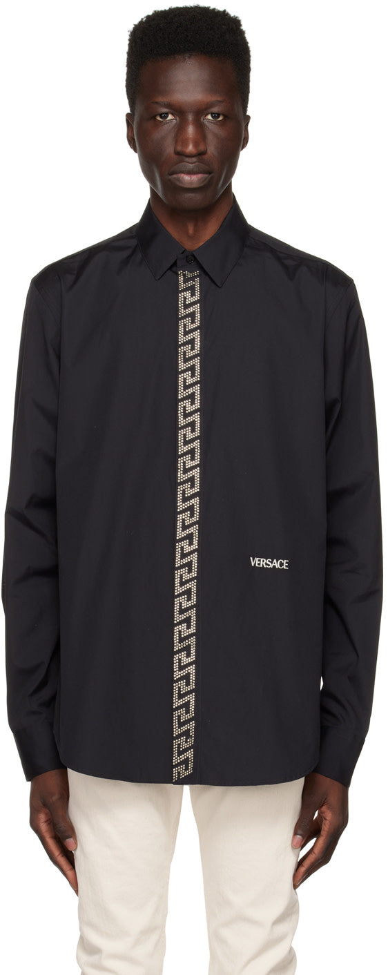 Versace Black Studded Shirt