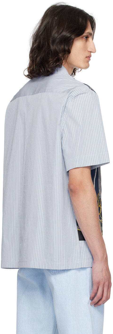 Versace Blue & Navy Nautical Shirt