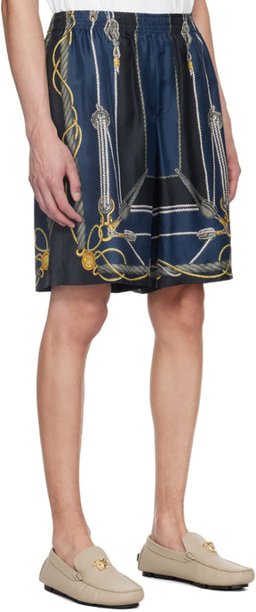 Versace Blue & Navy Nautical Shorts