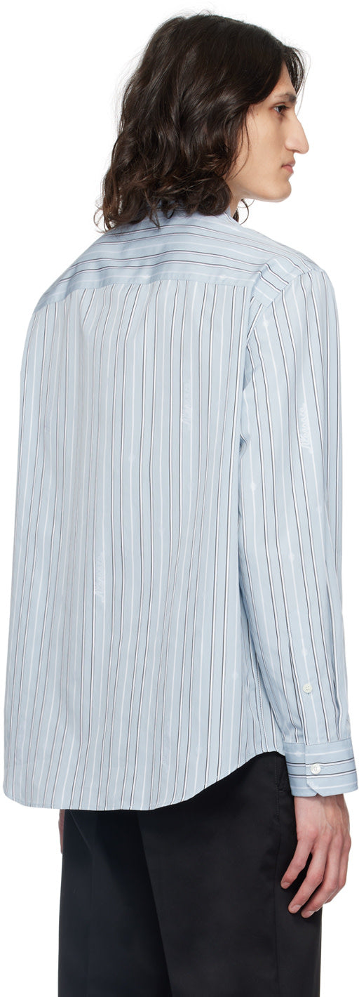 Versace Blue Nautical Stripe Shirt