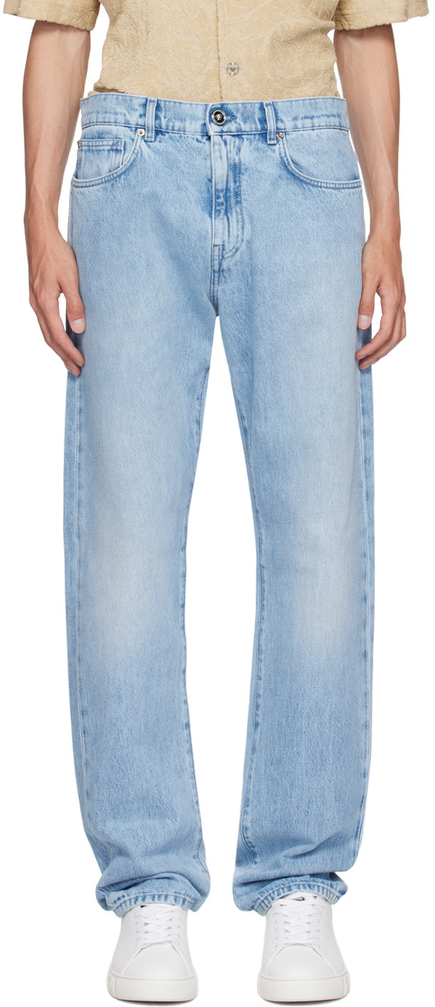 Versace Blue Regular-Fit Jeans
