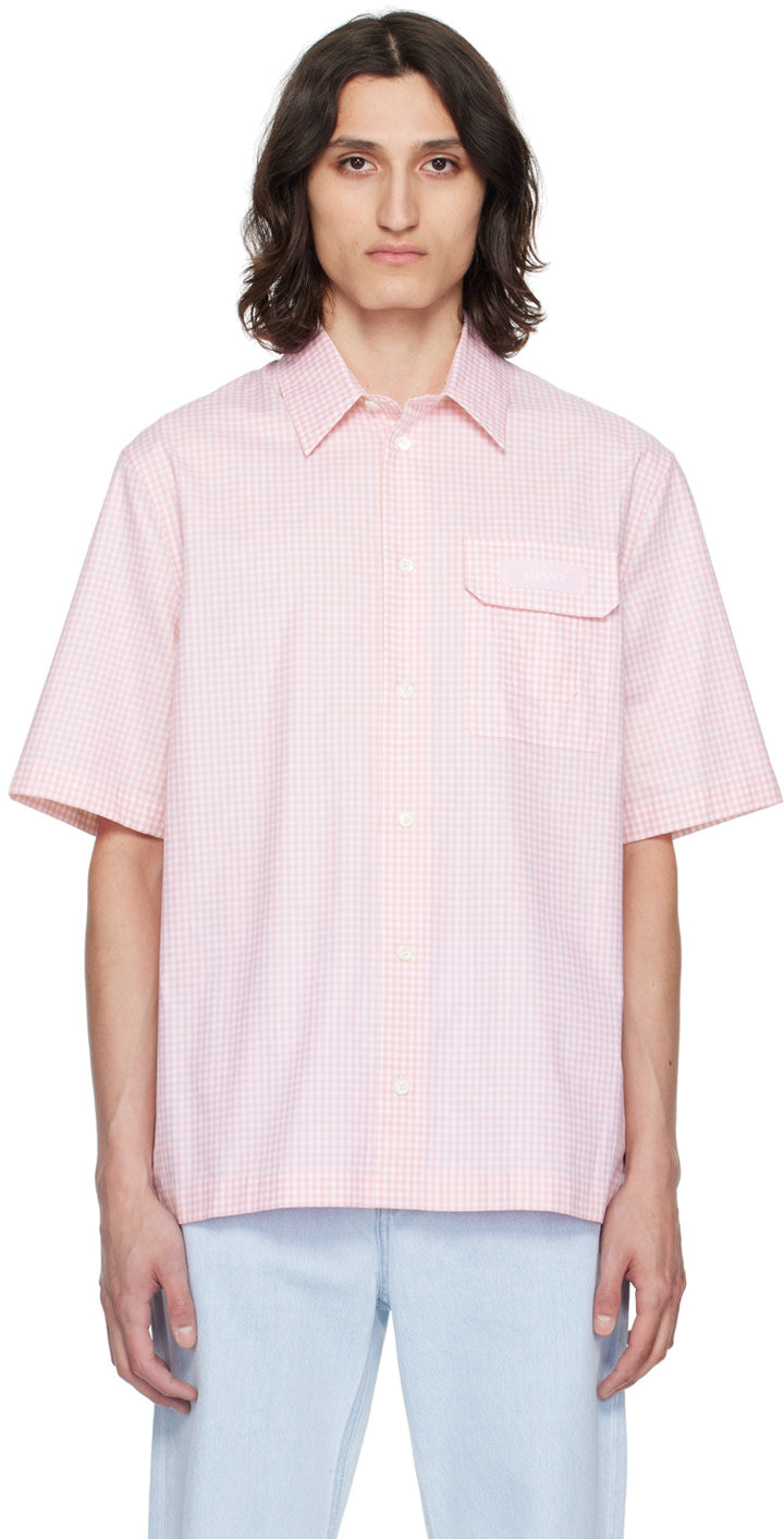 Versace Pink Contrasto Shirt