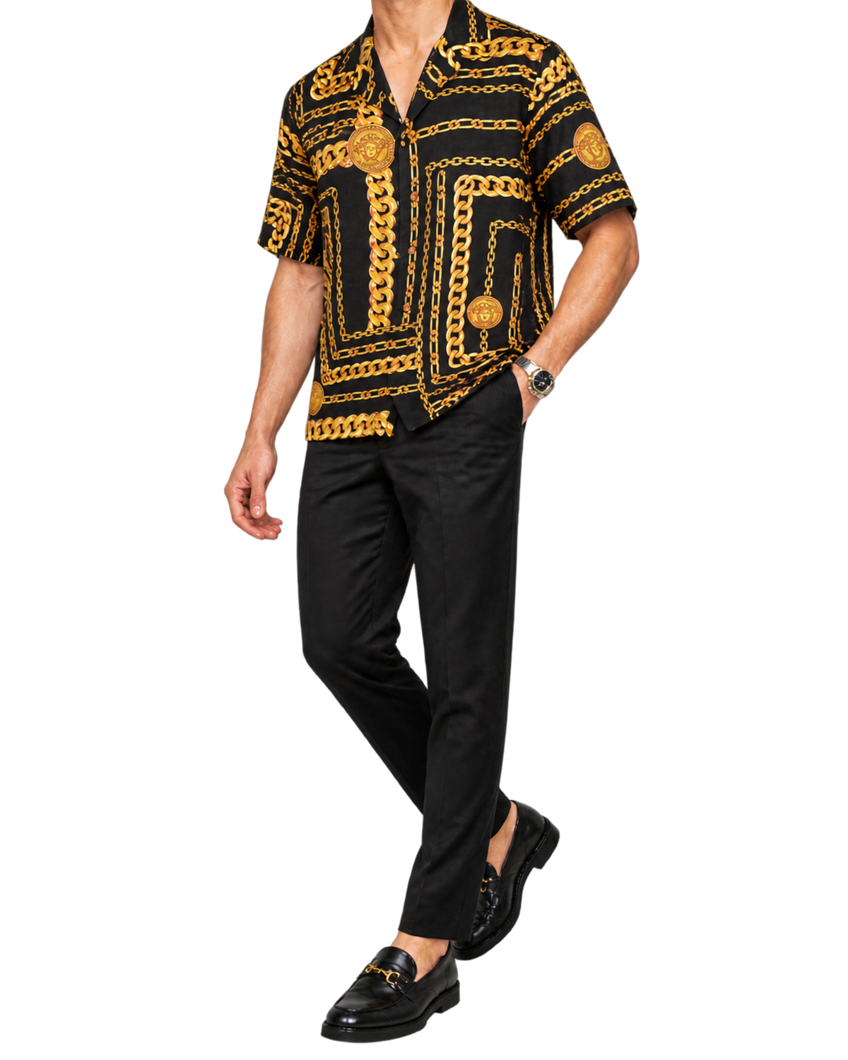 Versace silk shirt