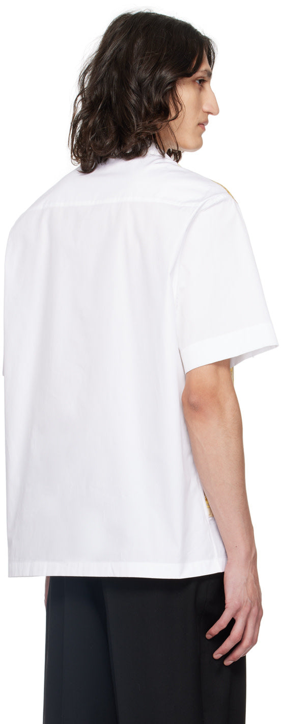 Versace White & Gold Barocco Shirt