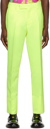 Versace Yellow Formal Trousers