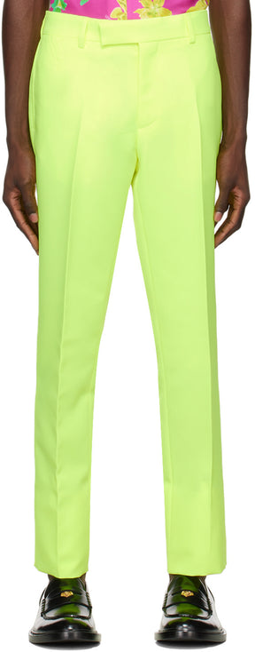 Versace Yellow Formal Trousers