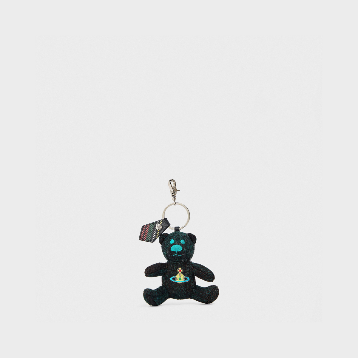 Viv Teddy Bear Metal Keyring