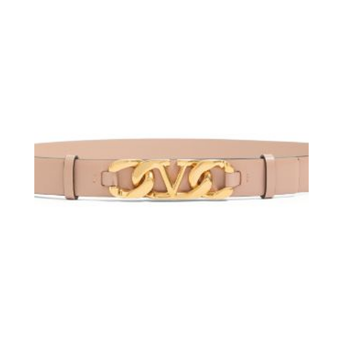 Vlogo chain shiny calfskin belt
