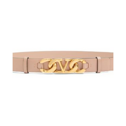 Vlogo chain shiny calfskin belt