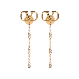VLogo Signature drop earrings
