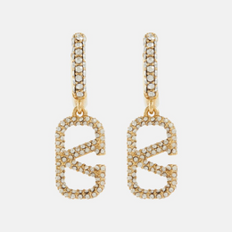 VLogo Signature Embellished Earrings