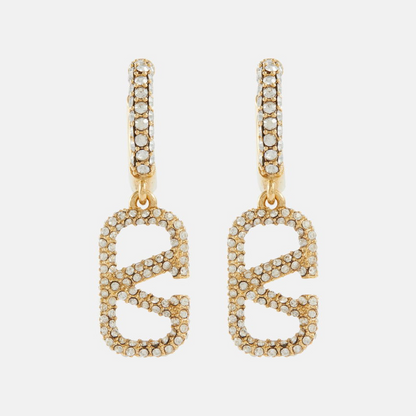 VLogo Signature Embellished Earrings