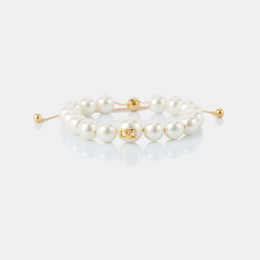 VLogo Signature faux pearl bracelet