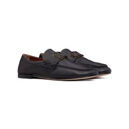 VLogo Signature leather loafers