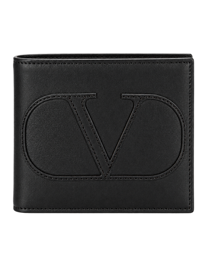 VLogo Signature XL calfskin leather wallet