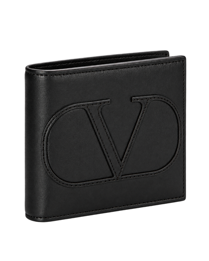VLogo Signature XL calfskin leather wallet