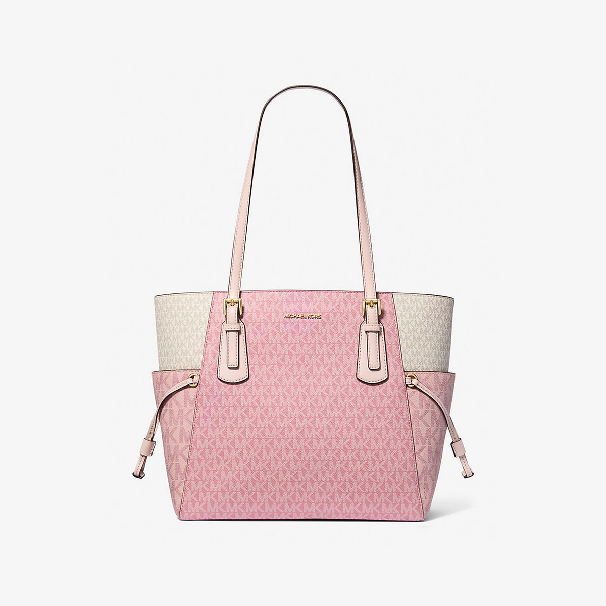 Voyager Large Color-Block Signature Logo Tote Bag