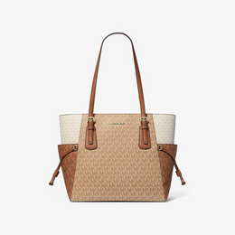 Voyager Large Color-Block Signature Logo Tote Bag