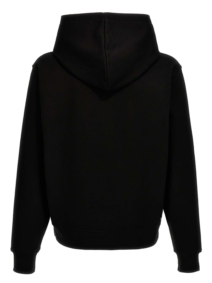 Amiri Staggered Chrome Logo Hoodie in Black