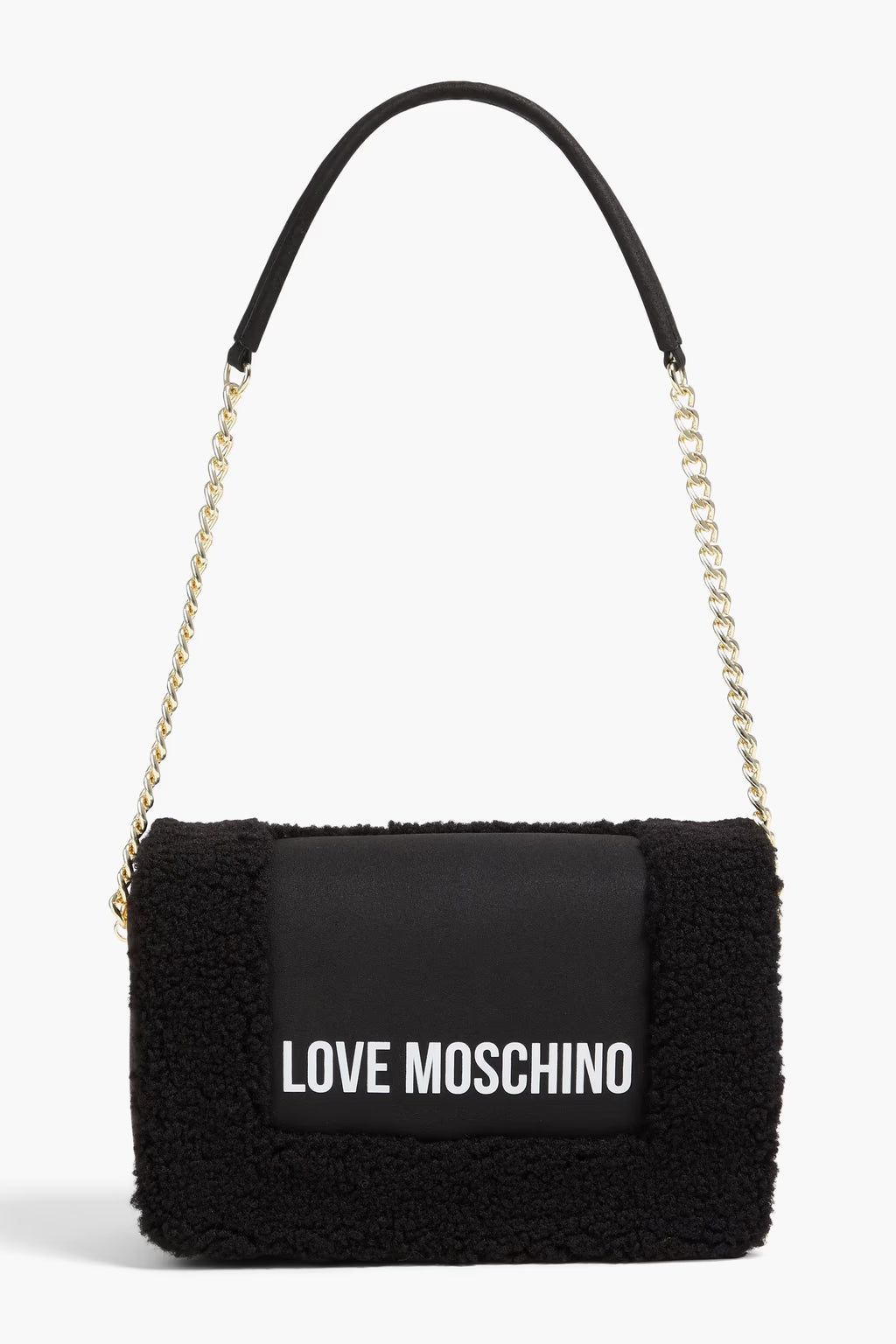 LOVE MOSCHINO Faux shearling shoulder bag