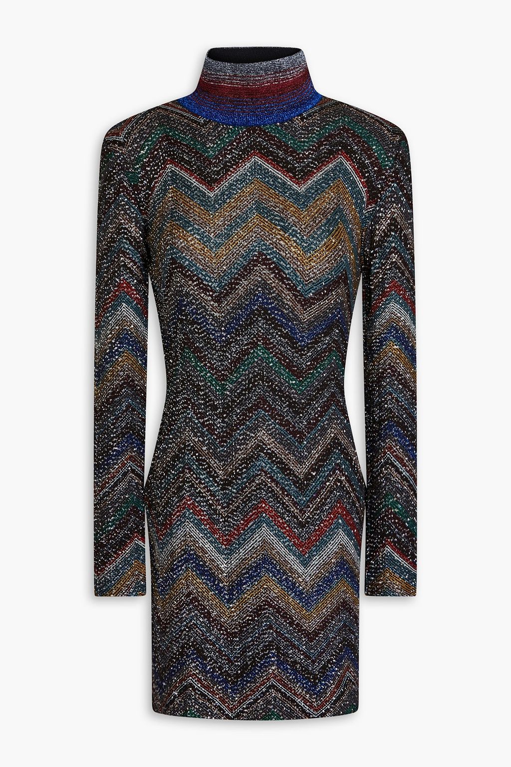 Missoni MISSONI Metallic crochet-knit mini turtleneck dress - Size: XS Dresses | Shop From The Mirage