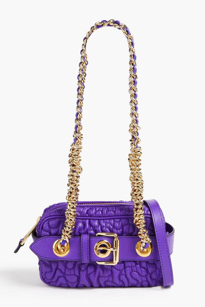 Moschino MOSCHINO Buckle-embellished quilted leather shoulder bag - Bags | Shop From The Mirage