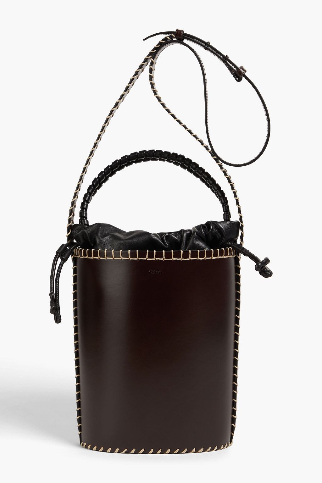 Louela leather bucket bag