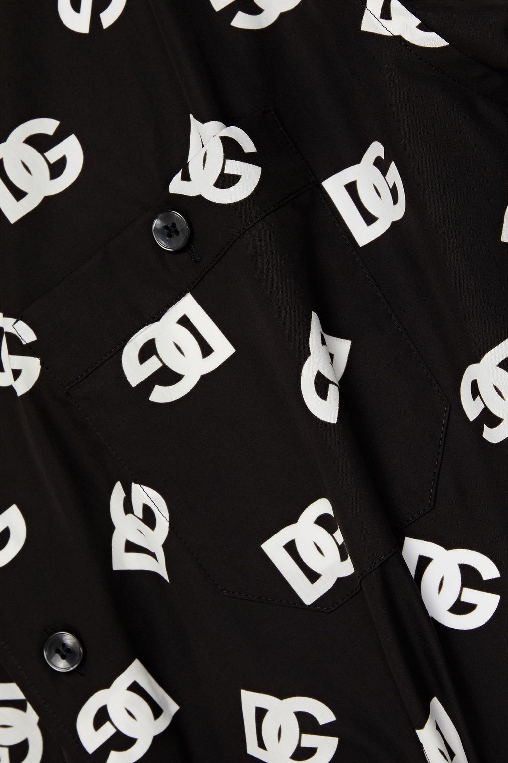 Dolce & Gabbana DOLCE&GABBANA Logo-print cotton-poplin shirt - Size: M Shirts | Shop From The Mirage