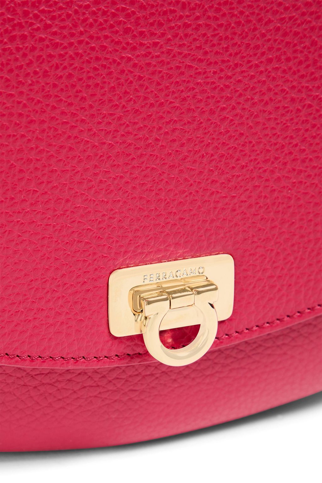 FERRAGAMO Travel pebbled-leather cross-body bag