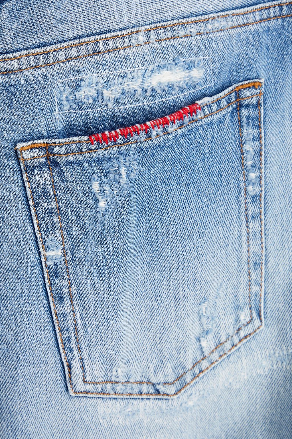 DOLCE&GABBANA Distressed faded denim jeans